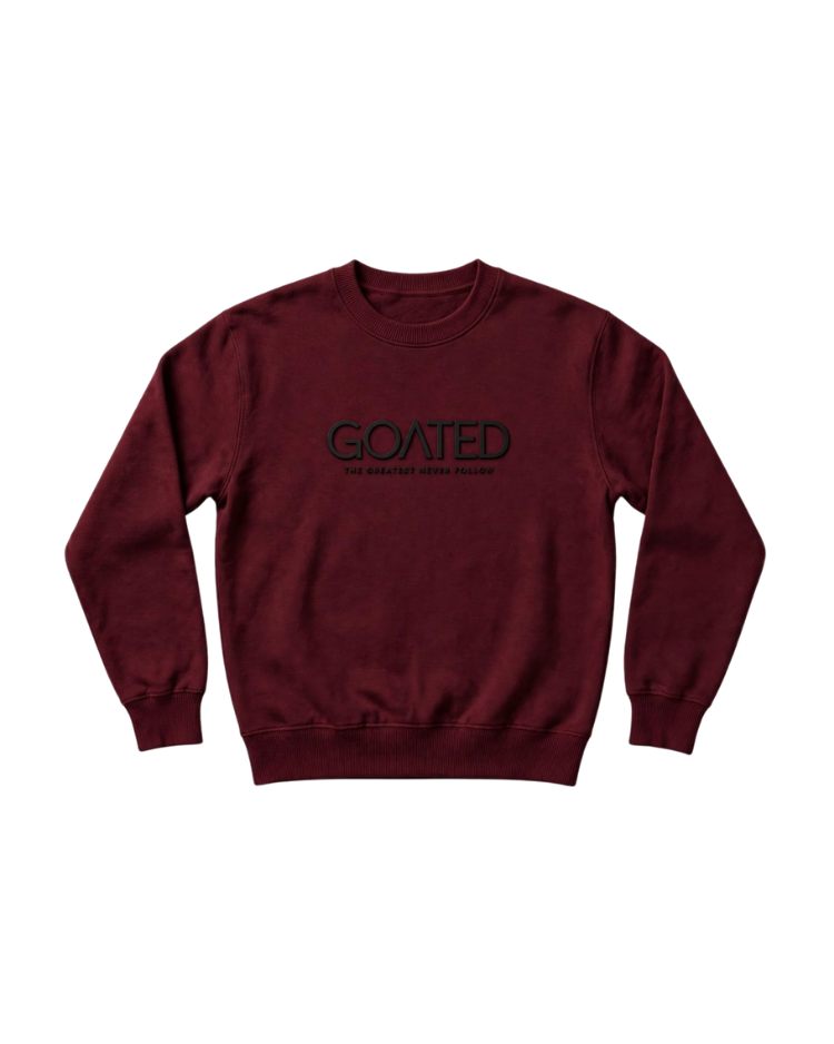 GOATED Sweater Burgundy